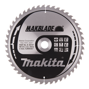 B-46187 - Δίσκος Makblade T.C.T, 315 x 30 mm, 48 T